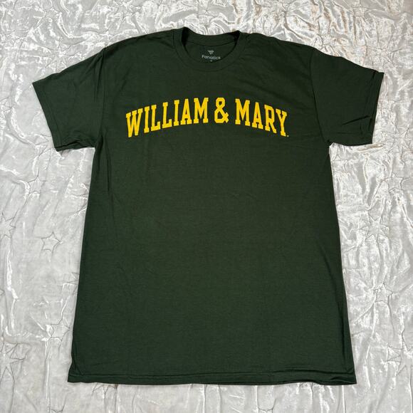 NWT Fanatics College of William & Mary Olive Green T-Shirt Size M - Picture 1 of 3